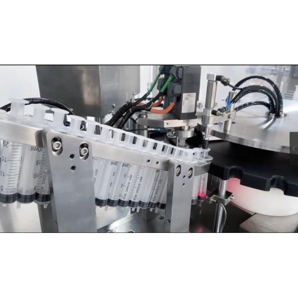 Automatic Pneumatic aseptic Gel Plugging Prefilled Paste Plastic Syringe Filling Machine