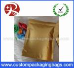 Matte Golden Plastic Ziplock Bags , Mylar Foil Storage Pouch