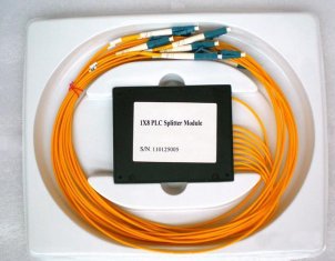 Environmental Stable 1×8 PLC Fiber Optic Splitter for CATV Systems & Fiber