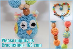 Quality Necklace with amigurumi toy, Nursing necklace,Breastfeeding necklace, crochet toy for sale