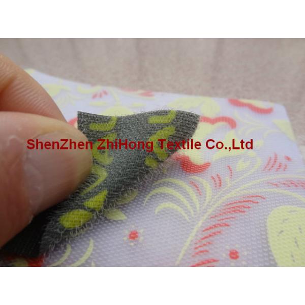Clear / Transparent Hook And Loop Fastener Tapes Silk Screen Printing For Trademark