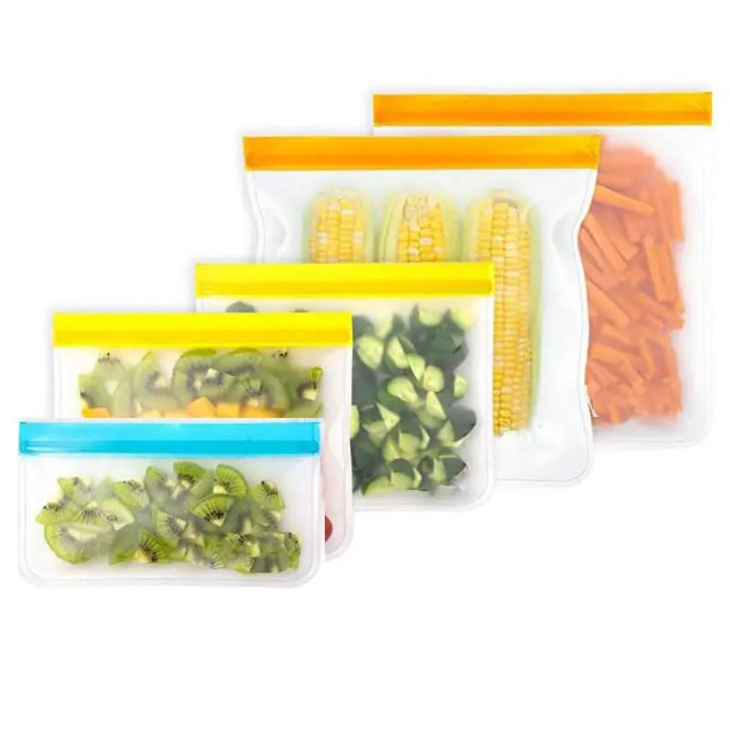 Buy cheap Large PEVA Bag Stand Up Snack Food Ziploc Reusable Silicone Gallon Freezer Bags from wholesalers