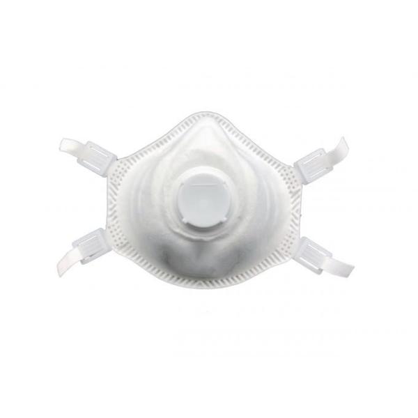 White Color Disposable Respirator Mask Long Lasting Filtration Performance