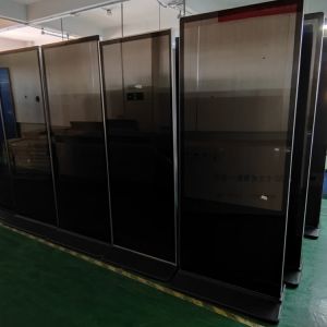 75" LCD Display Digital Signage Kiosk Touch Screen Free Standing Subway Office