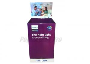China Household Led Light Simple Cardboard Dump Bins for Merchandising at Retail Stores Sample Available on sale