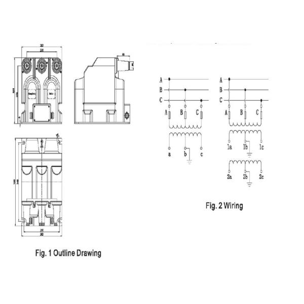 JSZV20-12R MV Voltage Transformer 12kV VT IEEE BUSHING TYPE Resistance Contamination