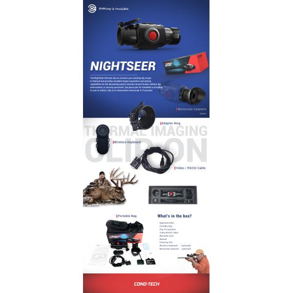 Lightweight Design Thermal Clip On One Hand Operated With Thumb - Stick Controller