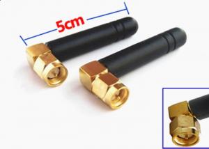 China Rubber Receive Transmit 433 MHZ Antenna With Right Angle SMA Male Connector on sale