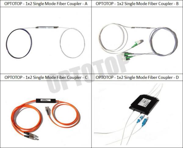 1 x 2 980nm 33 / 67 Fused Optical Cable Splitter 900µm Customized Connector