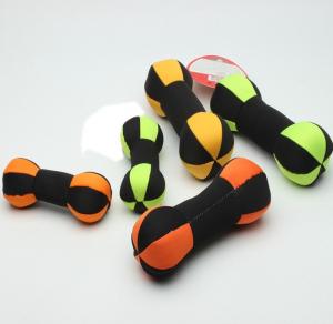 China Dumbbell Interactive Floatable Dog Toys Teeth Bite Dog Play Tug Oem Service on sale