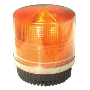 Round Amber Warning LED Police Beacon Light Magnet Fixation for Emergency Vehicles