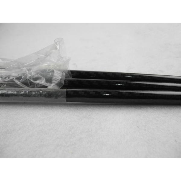 Round Twill Glossy Carbon Fiber Tube / Piping use in Telescopic Pole