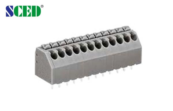 Buy 5A PCB Spring Terminal Block 3.50mm With 45 Degree Wire Inlet at wholesale prices