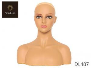 Quality W14.6 Pvc Mannequin Head With Shoulders African American Face for sale