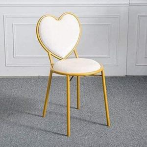 Quality Heart Shaped Lounge Nordic Dining Chairs Gold Pink Dressing Table Simple Fluff Chair Home for sale