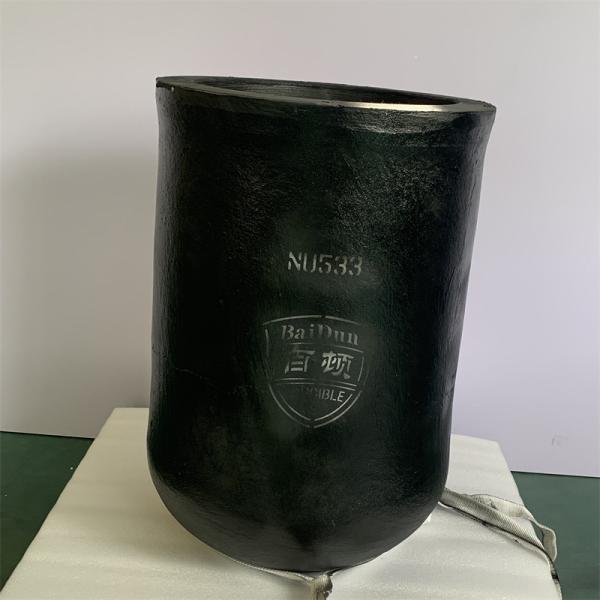 Carborundum Graphite Induction Furnace Crucible Cylindrical Straight Barrel Crucible