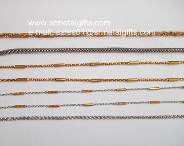 Steel two tone mesh chains supplier