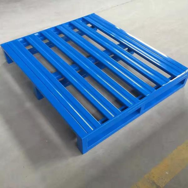 Rust Resistance Warehouse Steel Pallet Double Face Customized Size For Forklift Access