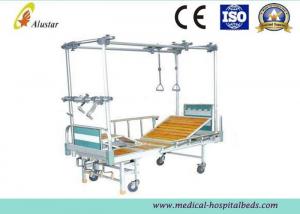 China Steel Bed Frame Double Column Hight Adjustable Orthopedic Traction Bed With Turning Table (ALS-TB03) on sale