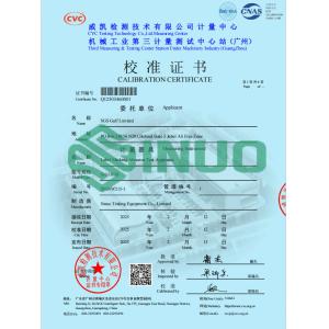 Sinuo Testing Equipment Co. , Limited Certifications