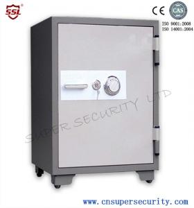 Quality Powder Coating 65L security Fire Resistant Safe box with 28 / 25mm 2 Dead Bolts for stock / shares markets for sale