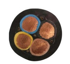 4 Core 1.9/3.3kV High Voltage Flexible Cable CCC Rubber Insulation