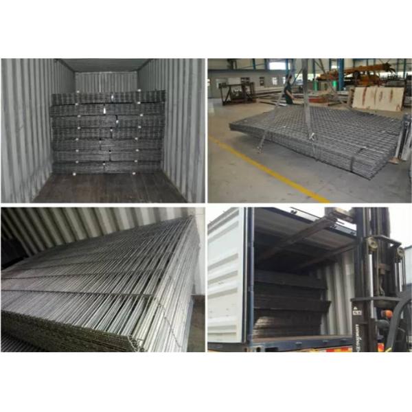 Hot Dip Galvanized Double Wire Mesh Fence , Durable Metal Mesh Fence Sheet