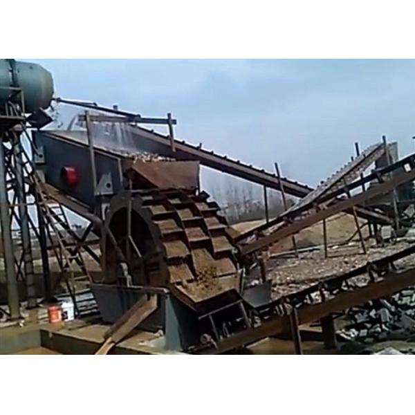 Construction Ore Washing Machine Wheel Bucket Type Simple Structure