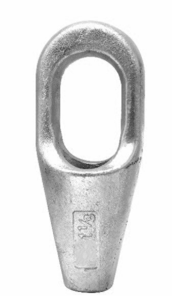 1-1/8" Wire Rope End Stop , Closed Spelter Socket