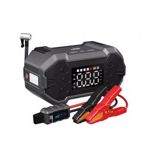 China Small Cars Jump Starter Power Bank with Portable Air Compressor and Tire Inflator on sale