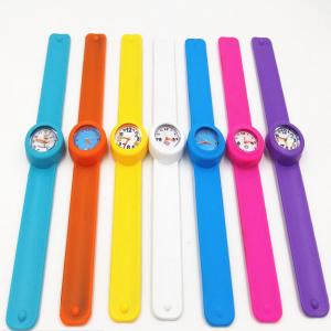 Quality Fashion Personised Silicone Slap Watch Bracelet With Japan Quartz Movement for sale