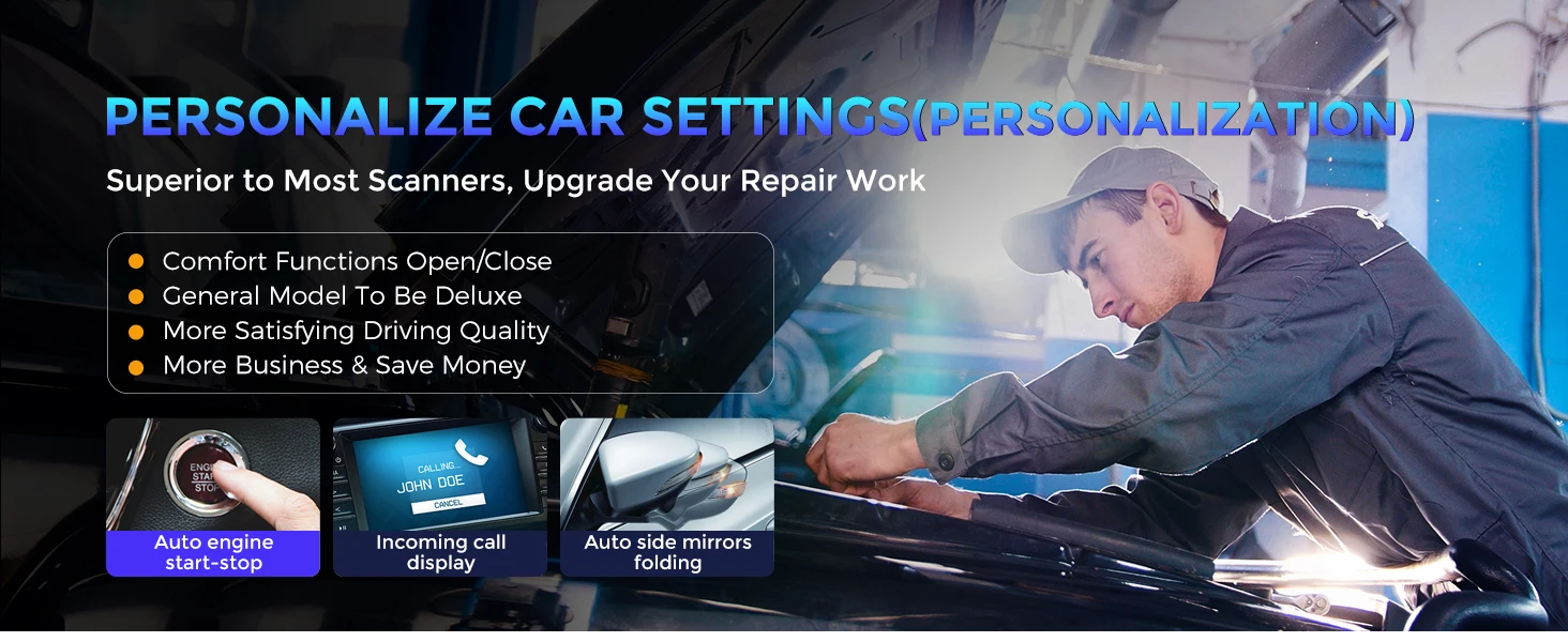 OTOFIX D1 Max Diagnostic Scanner Bi-Directional Bluetooth Scan Tool ECU Coding OBD2 Diagnostic Tools 2 Year Free Update