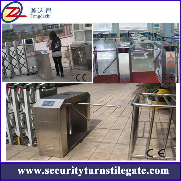 304 stainless steel Bi - directional Tripod Turnstile Gate Systems with CE approved