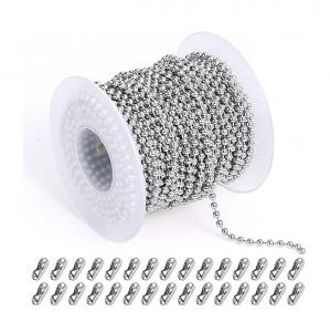 Quality Plain Finish Stainless Steel Ball Chain Bead Belt Chain for Jewelry Making Supplies for sale