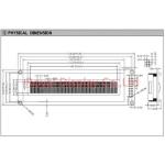 MCU 8 Bit 24X2 Character LCD Screen COB LCM RYP2402A LED Backlight