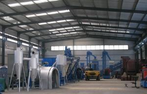 Professional Electric Wood Pellet Production Line With Drum Dryer , Pellet Mill