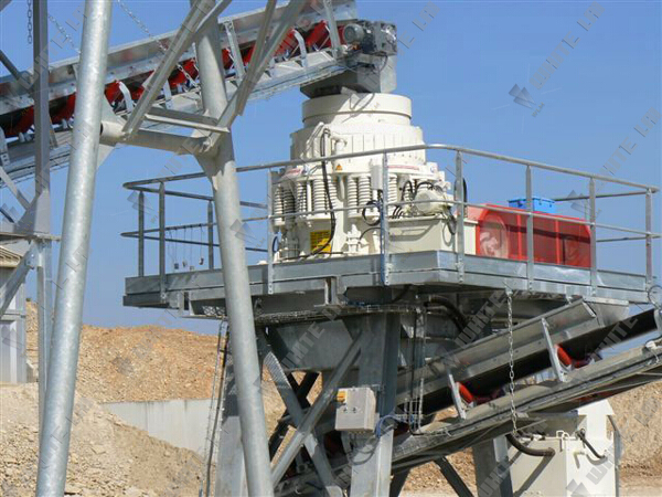Durable stone crusher plant / mining machinery with cast steel structure