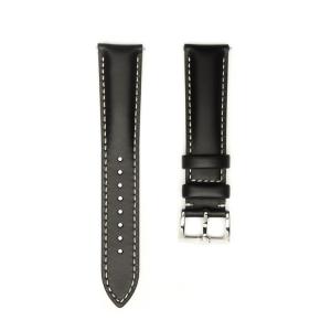 Quality RoHS Watch Band Strap Fashion Genuine 0.9 Inch Black Leather Watch Strap for sale
