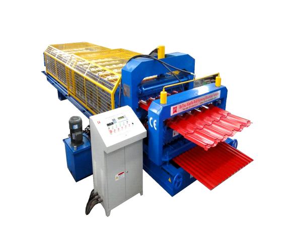 Buy 1250 mm Galvanized Sheet Roll Forming Machine 5.5kw Power , Tile Steel Making Machine at wholesale prices