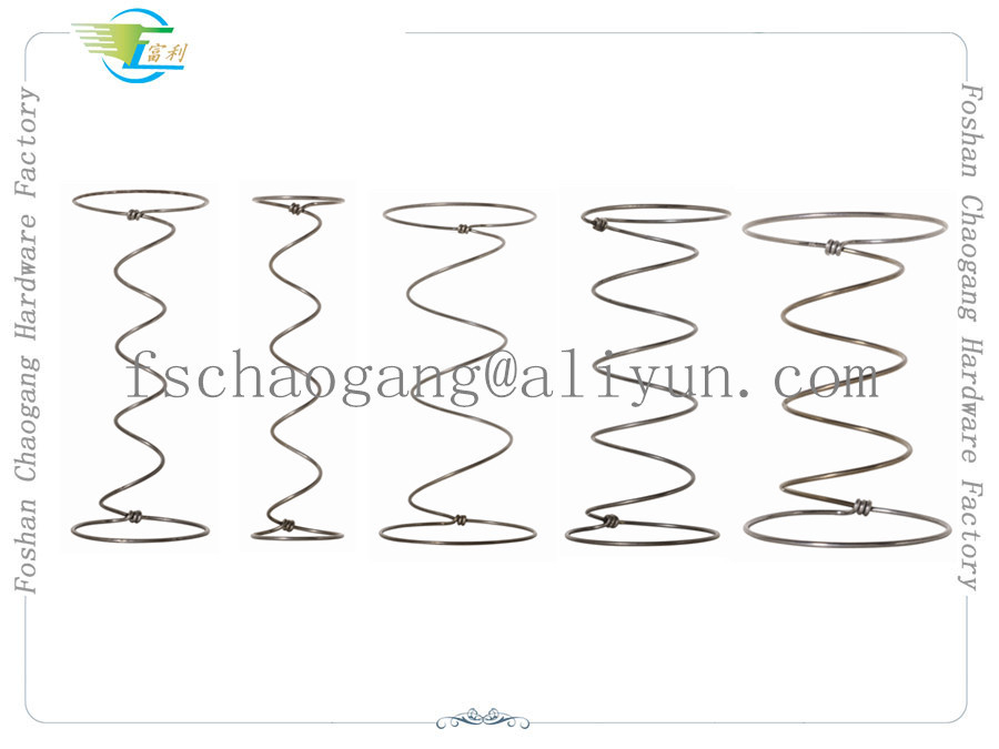 Steel Wire Mattress Spring Coil Hardware , Bonnell Upholstery Spring Units