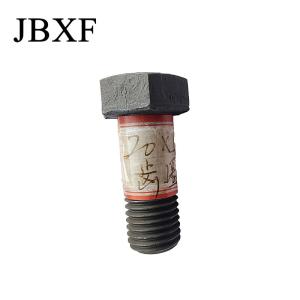 Excavator Bulldozer Segment Black Carriage Bolts And Nuts 42Mn2