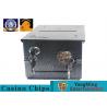 Gambling Poker Table Cash Drop Box Factory Design Metal Tips Holder With Security Lock for sale