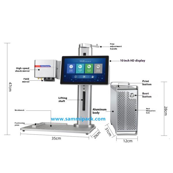 Industrial Grade Laser Coding Machine for High-Speed Production Laser Jet Printer for Bottles