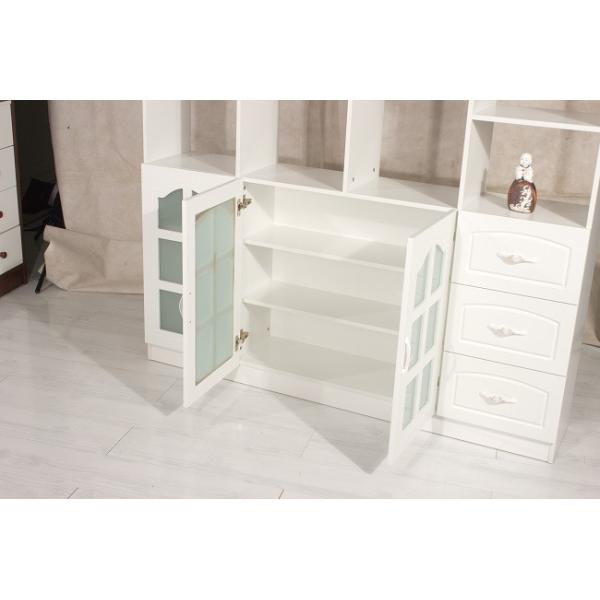 Practical Exquisite Wall Divider Cabinet , MDF Wooden Partition Cupboard