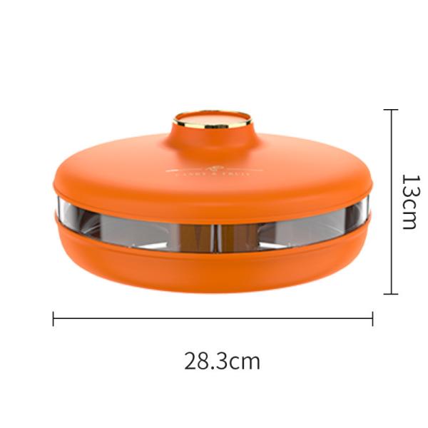Double Layer Foldable 360 Degree Rotating Food Tray Spinning Storage Tray