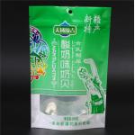 China Vacuum Shrink 200g Stand Up Zipper Pouch Bags With Window for sale