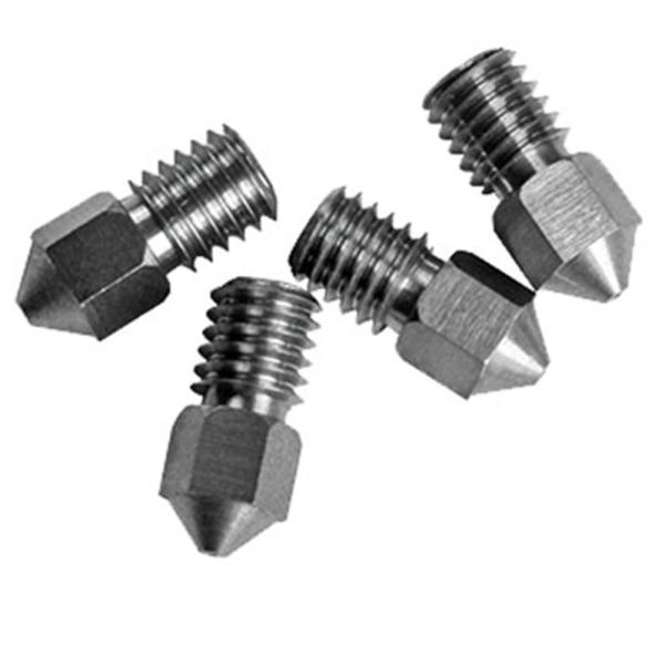 M6 1.75mm 0.4mm Hole Print Head Nozzle Cemented Tungsten Carbide Made