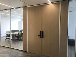 Quality Contemporary Glazed Partition Glass Office Walls Panel Acoustic Insulation for sale