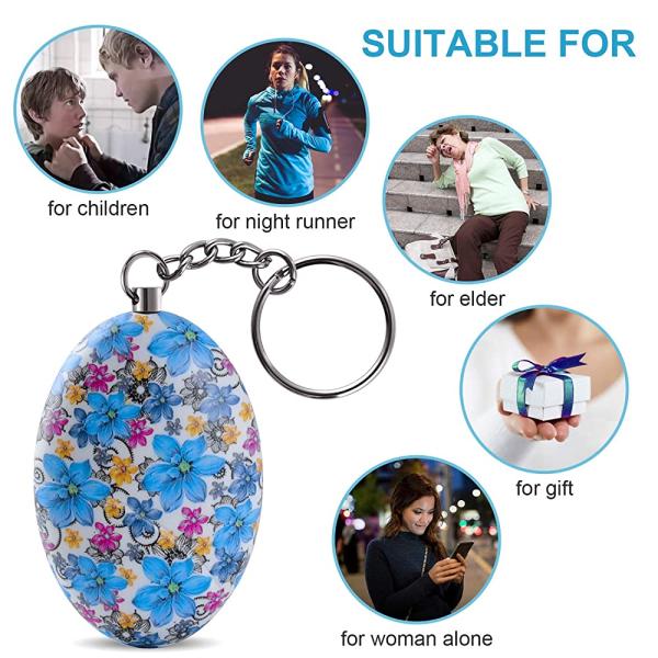 Personal Keychain Alarm 120DB Safe Sound Personal Security Alarm Keychain, Emergency Safety Alarm For Women