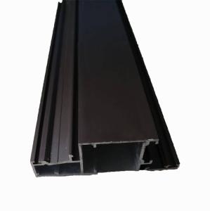 Quality 6063 Aluminium Extruded Profiles System For Casement Window Door Brown Silver Color for sale